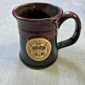 Ohio Renaissance Festival 2007 Mug Grey Fox Pottery Handmade USA Medieval Knight